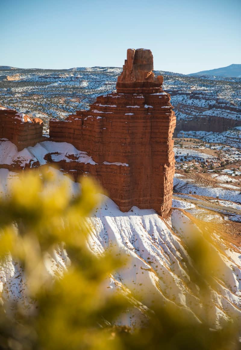 Chimney Rock at Capitol Reef National Park
