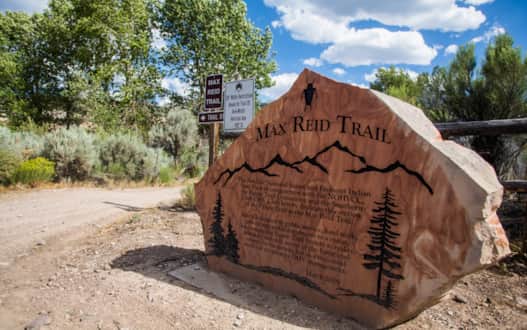 Entrance to the Max Reid ATV trail.