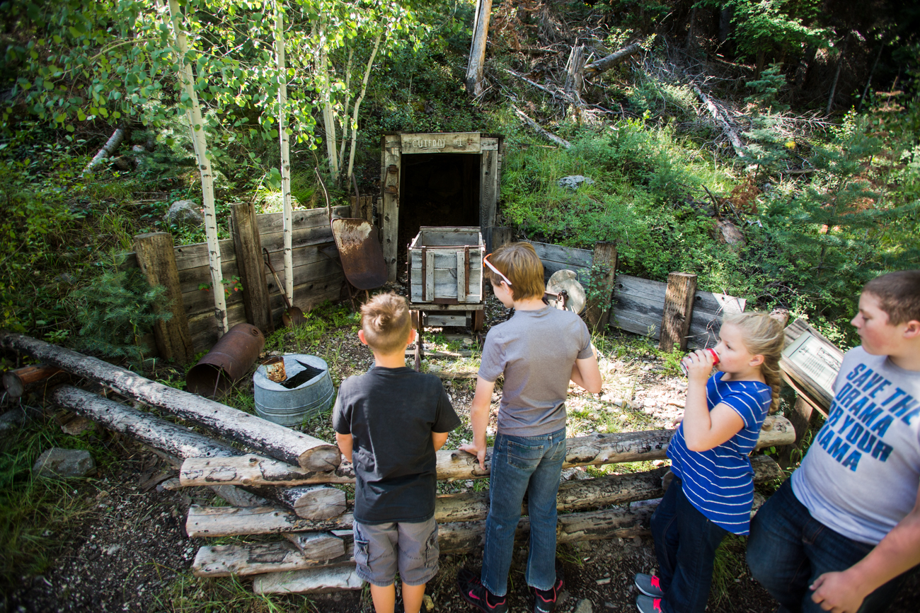 Exploring Miner's Park up Bullion Canyon outside Marysvale.