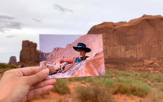 John Wayne's "The Searchers" was filmed in Monument Valley.