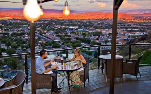 The Cliffside Restaurant overlooks St. George.