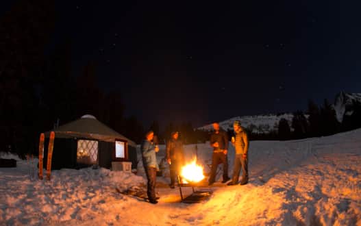 Heading south? You'll also find reservable yurts in the La Sal Mountains near Moab.