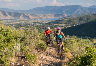 Mountain biking at Wasatch Mountain State Park.