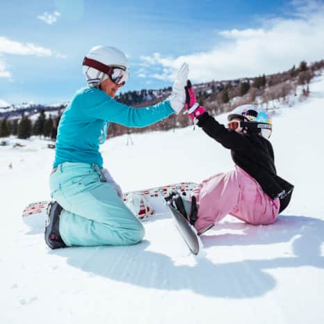 Families can teach their kids to ski without the rush of weekend skiers, making for a more relaxed and memorable experience.