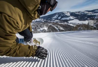 Skiing at Beaver Mountain Resort.