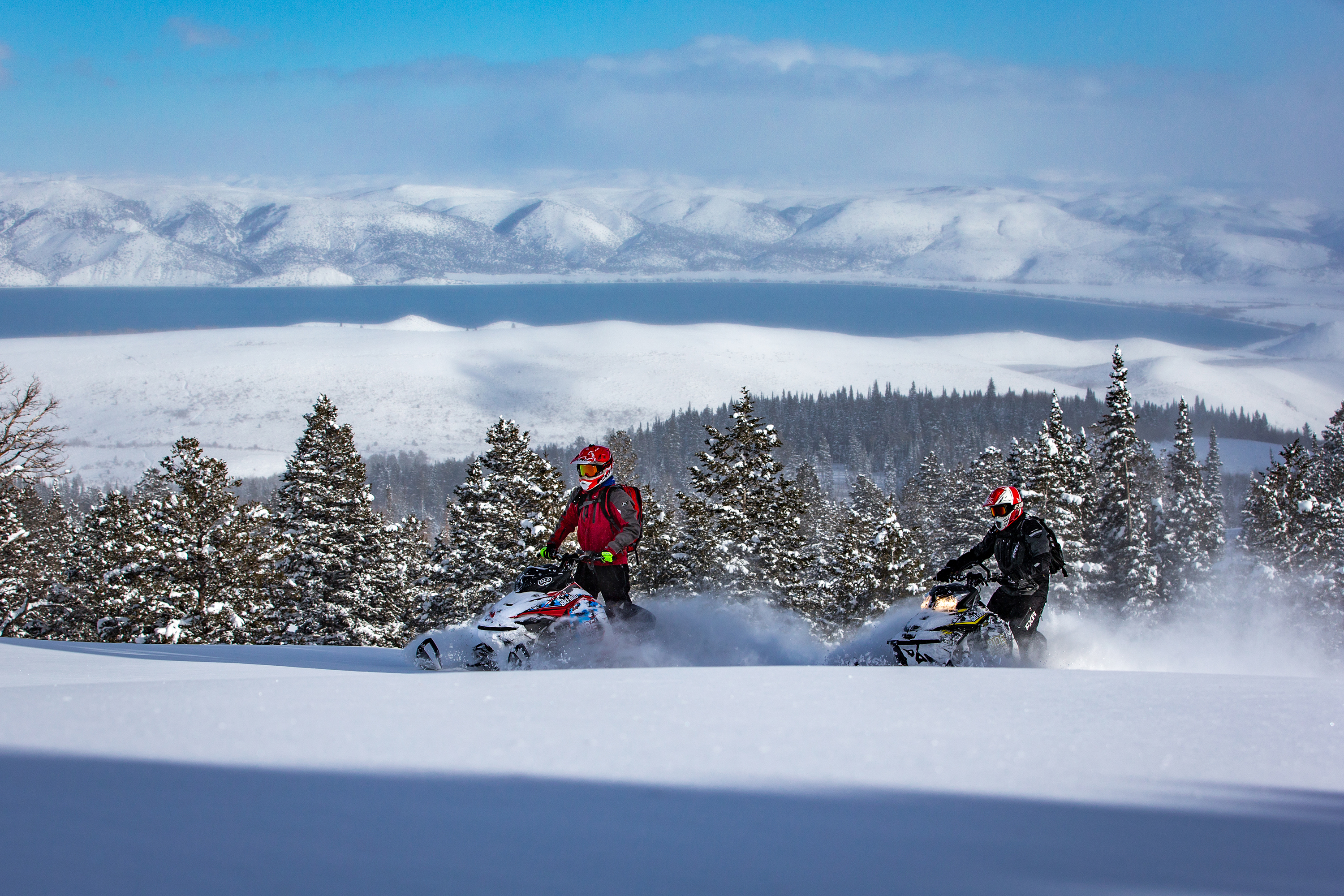 Snowmobiling in the Cache Valley.