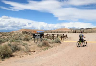 Mountain biking McCoy Flats.