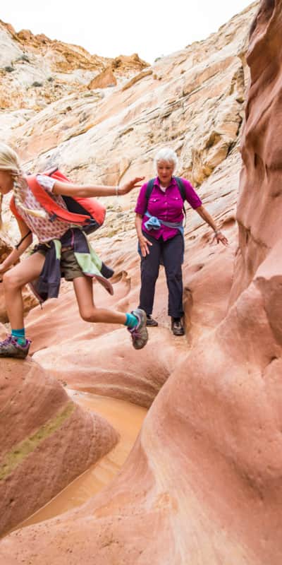 Family time at Goblin Valley State Park.
