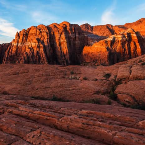 Winter brings sunny skies and mild temperatures in Snow Canyon State Park.