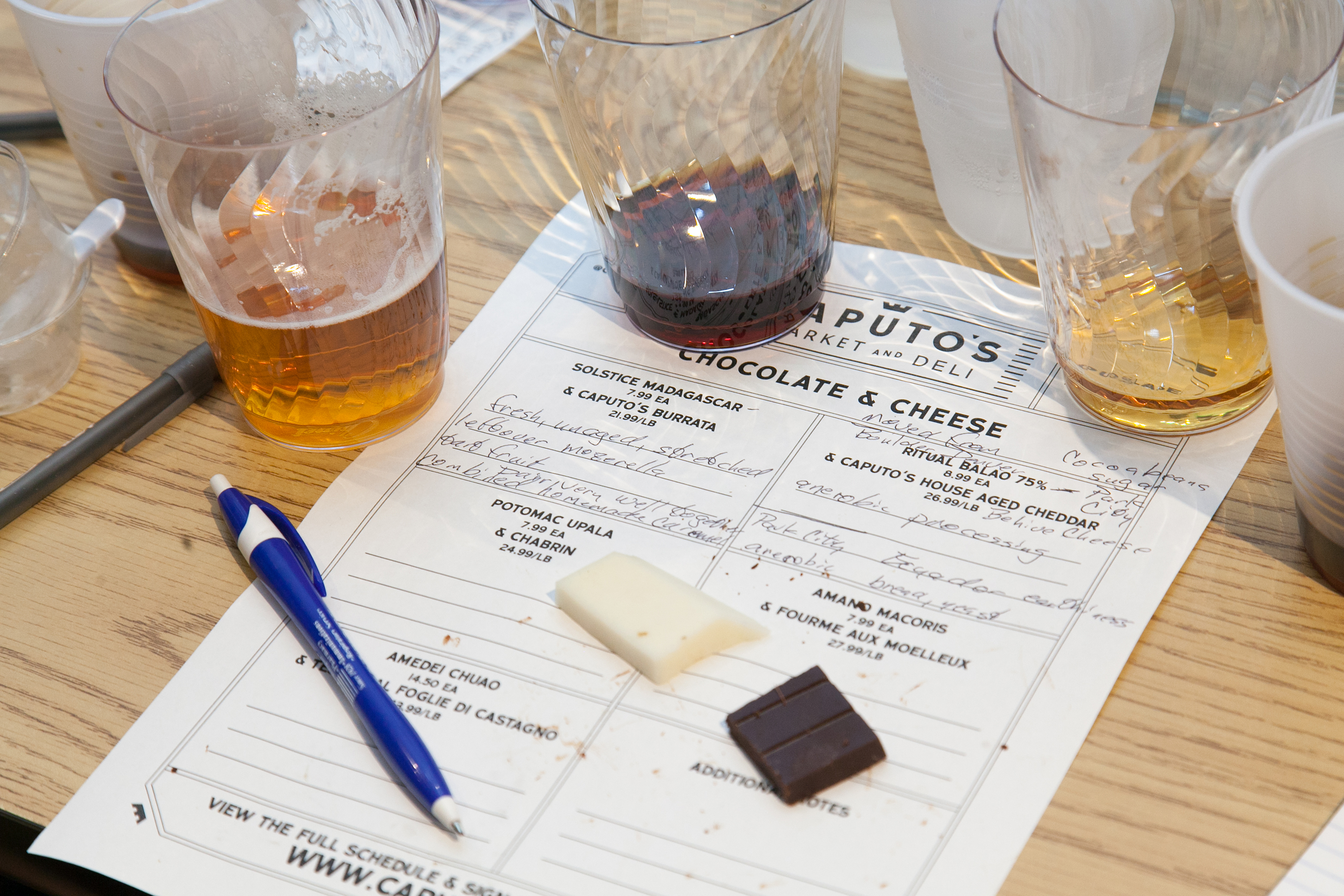 Caputo's 'Pairs Well With' chocolate and cheese tasting class