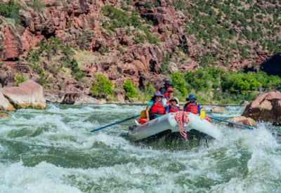 Rafting the Gates of Lodore in Dinosaur National Monument near Vernal.