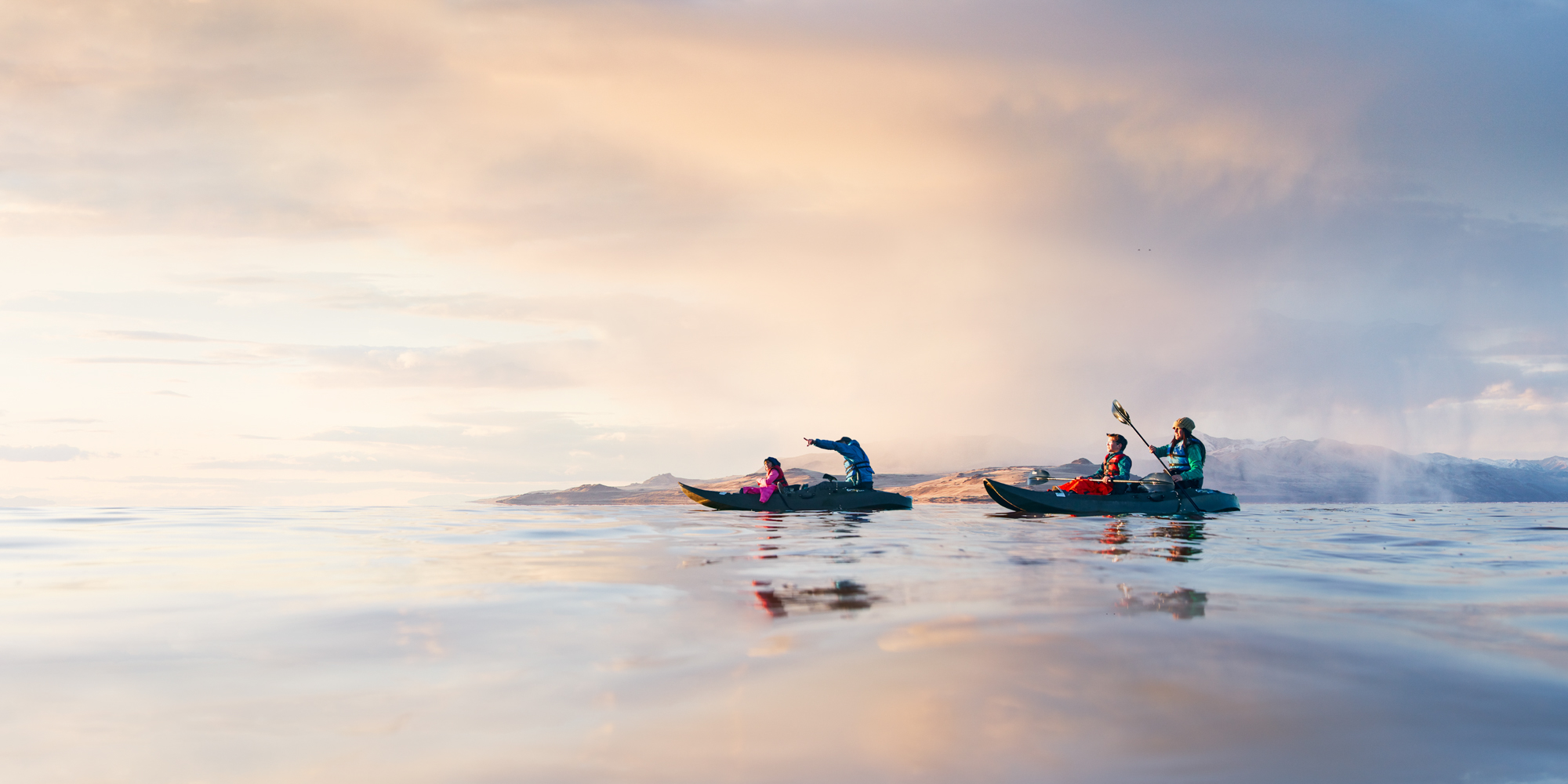 While the high salt content and buggy trek to reach the water keeps most swimmers away, paddleboarding allows visitors to escape the shore and explore the Great Salt Lake.