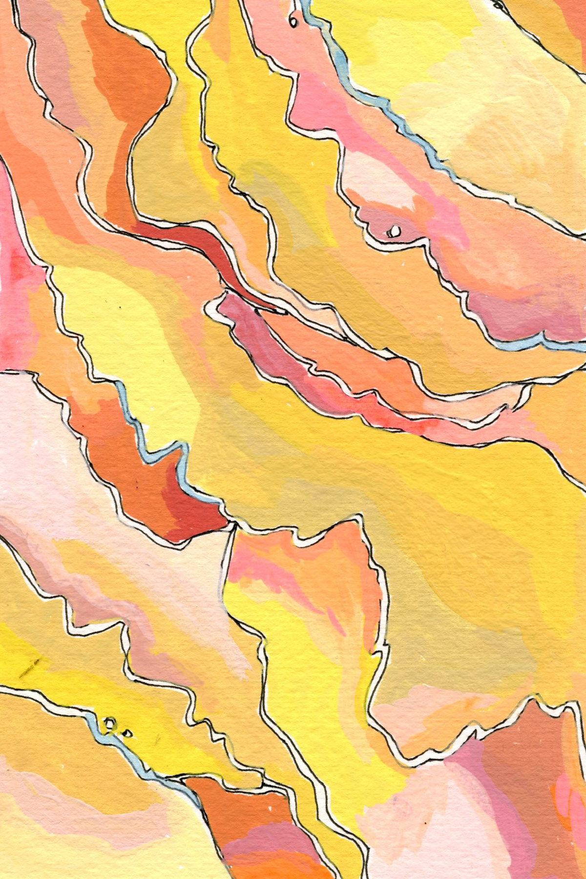 Close-up of the textures and colors at Crystal Geyser near Green River. 