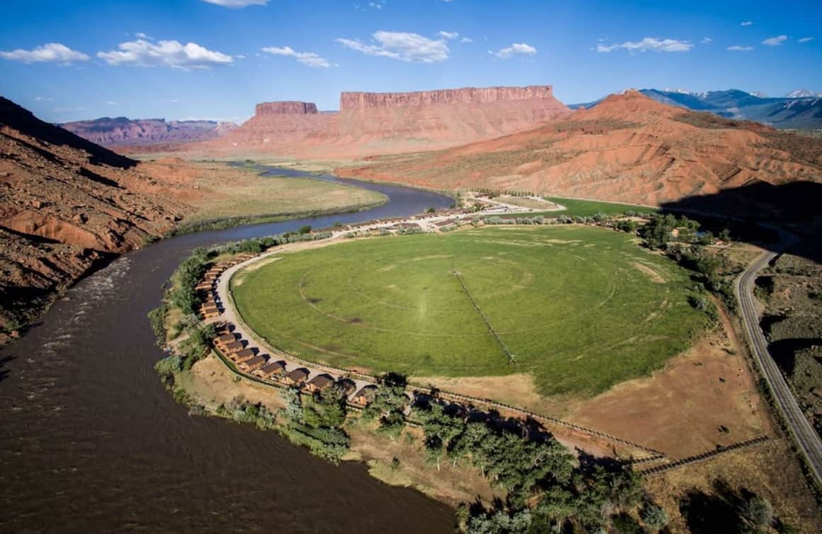 Red Cliffs Lodge is known for its dramatic scenery.