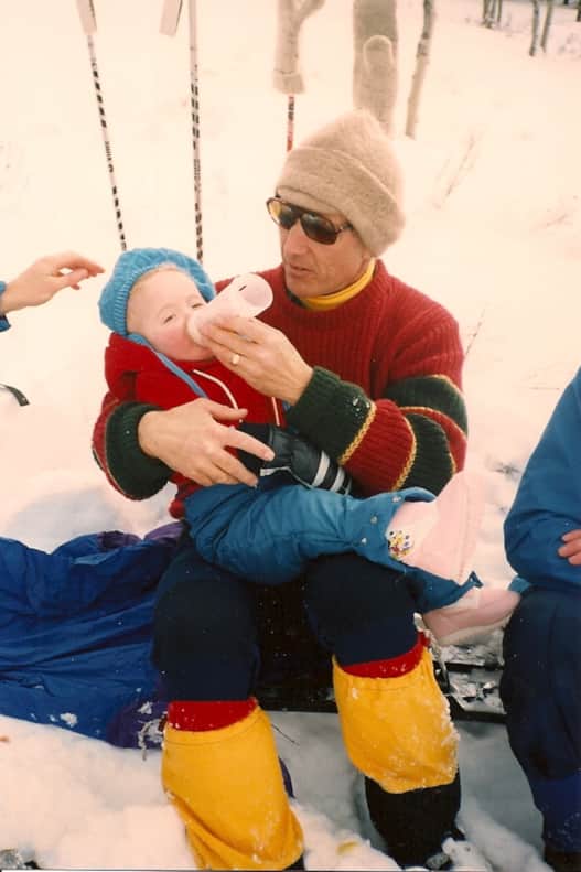 Ali and her father, Peter, in 1987.