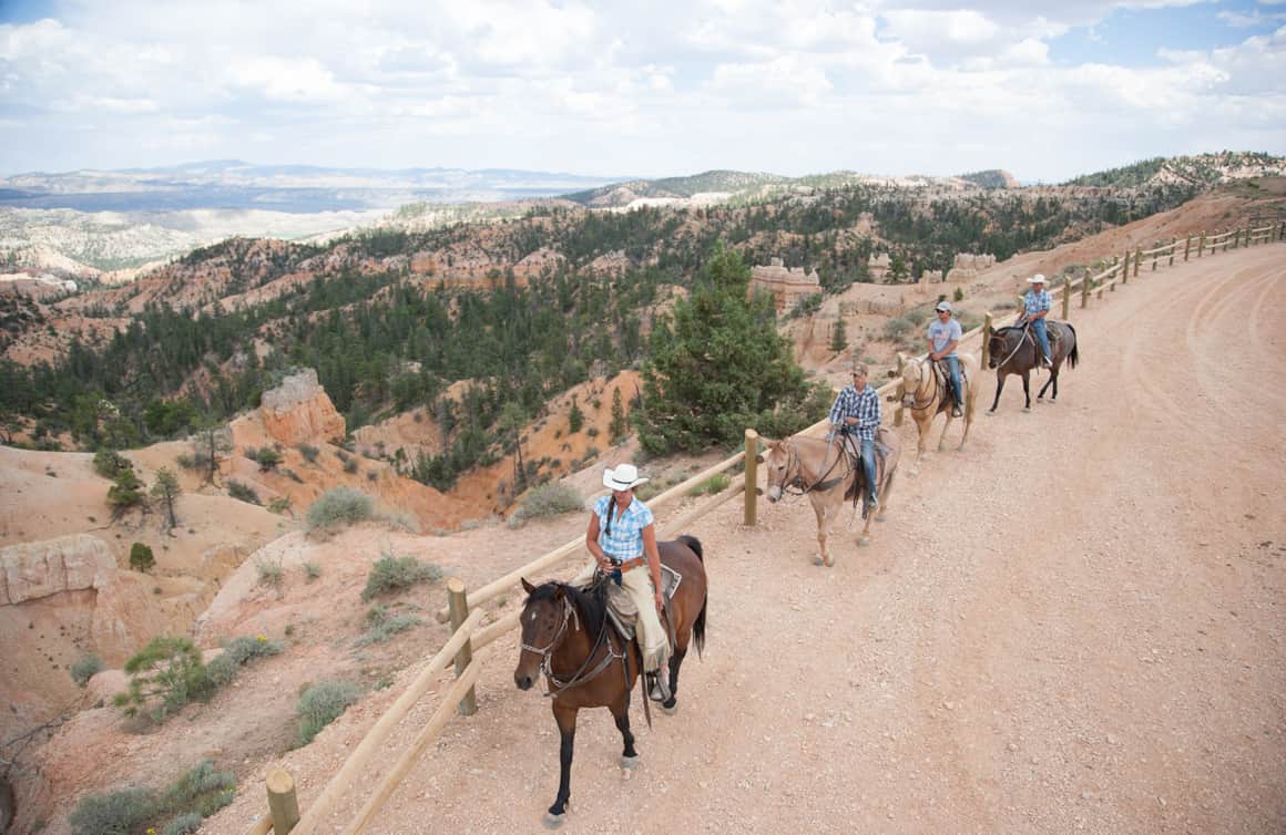 Horseback riding at Ruby’s Inn, just outside Bryce Canyon National Park.