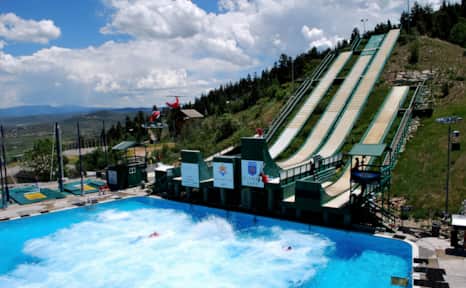 At the Utah Olympic Park, you might just spy aerial athletes in training.