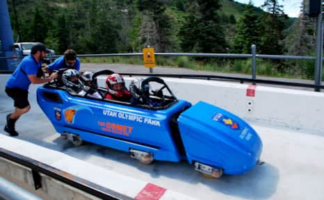 This mountain isn't just for Olympic hopefuls. Adventurous guests can experience 5Gs of force hurtling down the Olympic bobsled track.