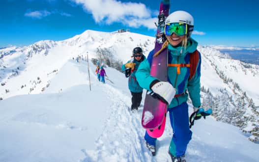 A blue bird day at Snowbird Ski and Summer Resort in Little Cottonwood Canyon