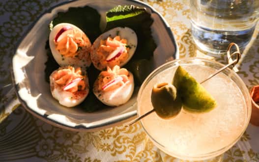 The food served at Hell's Backbone Grill includes vegetables and herbs from the restaurant's own organic farm.