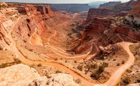 With scenic roads along the rim and base of Canyonlands National Park, visitors don’t need to leave their vehicles to enjoy the park.