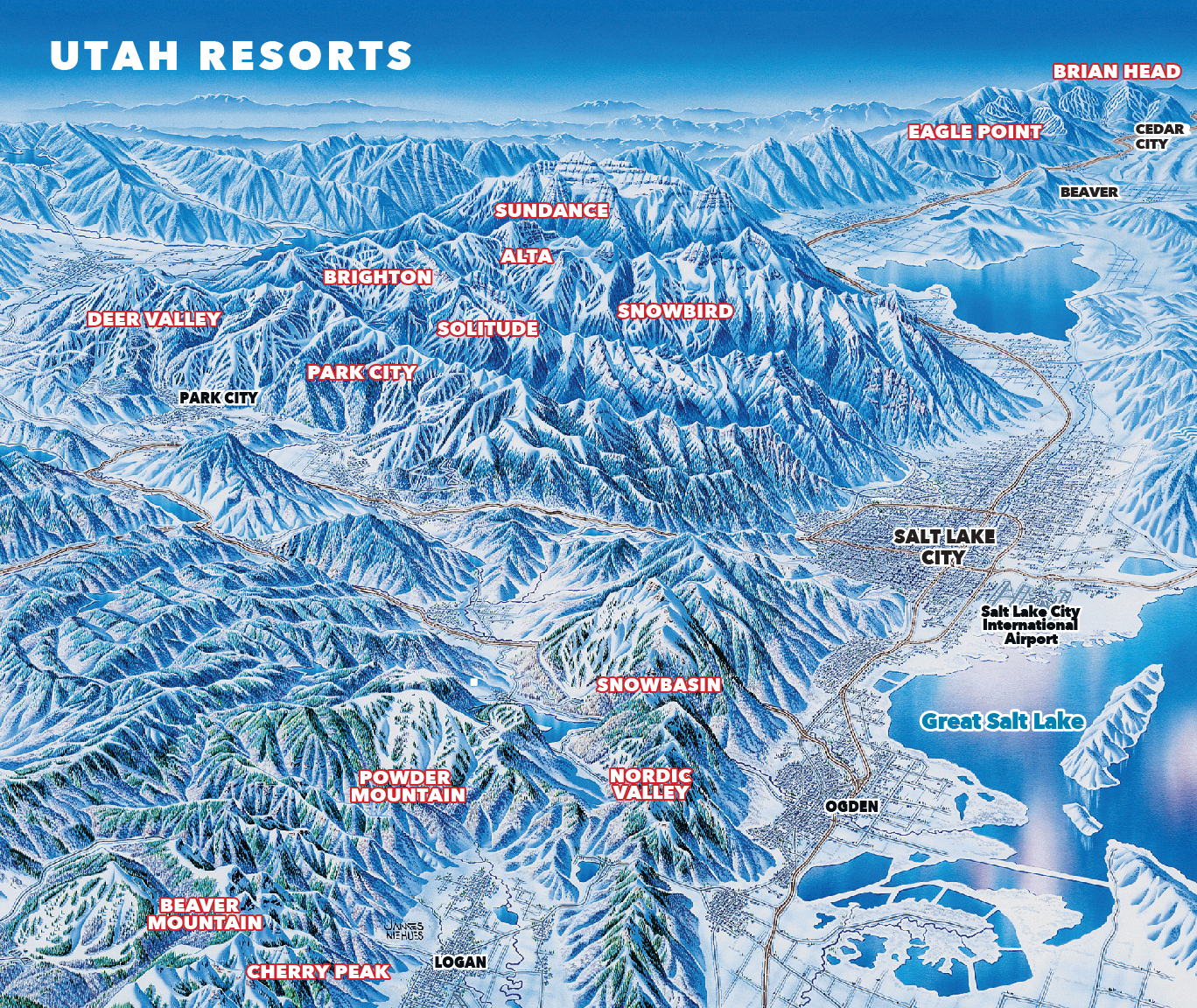 US Nummernschild Utah original S1635 Ski Greatest Snow on Earth 
