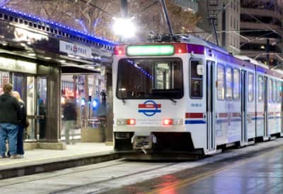 Public transit in Salt Lake City.