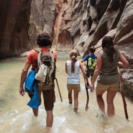 family trip to zion national park