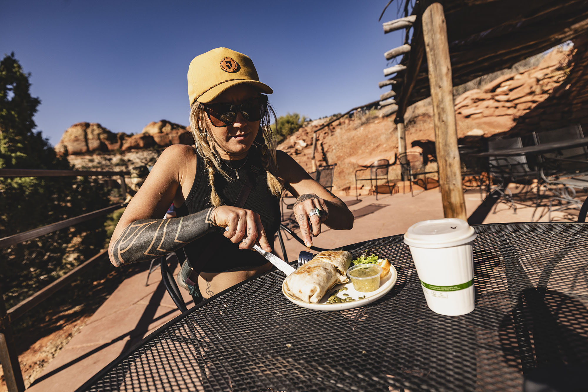 View of Kiva Koffeehouse