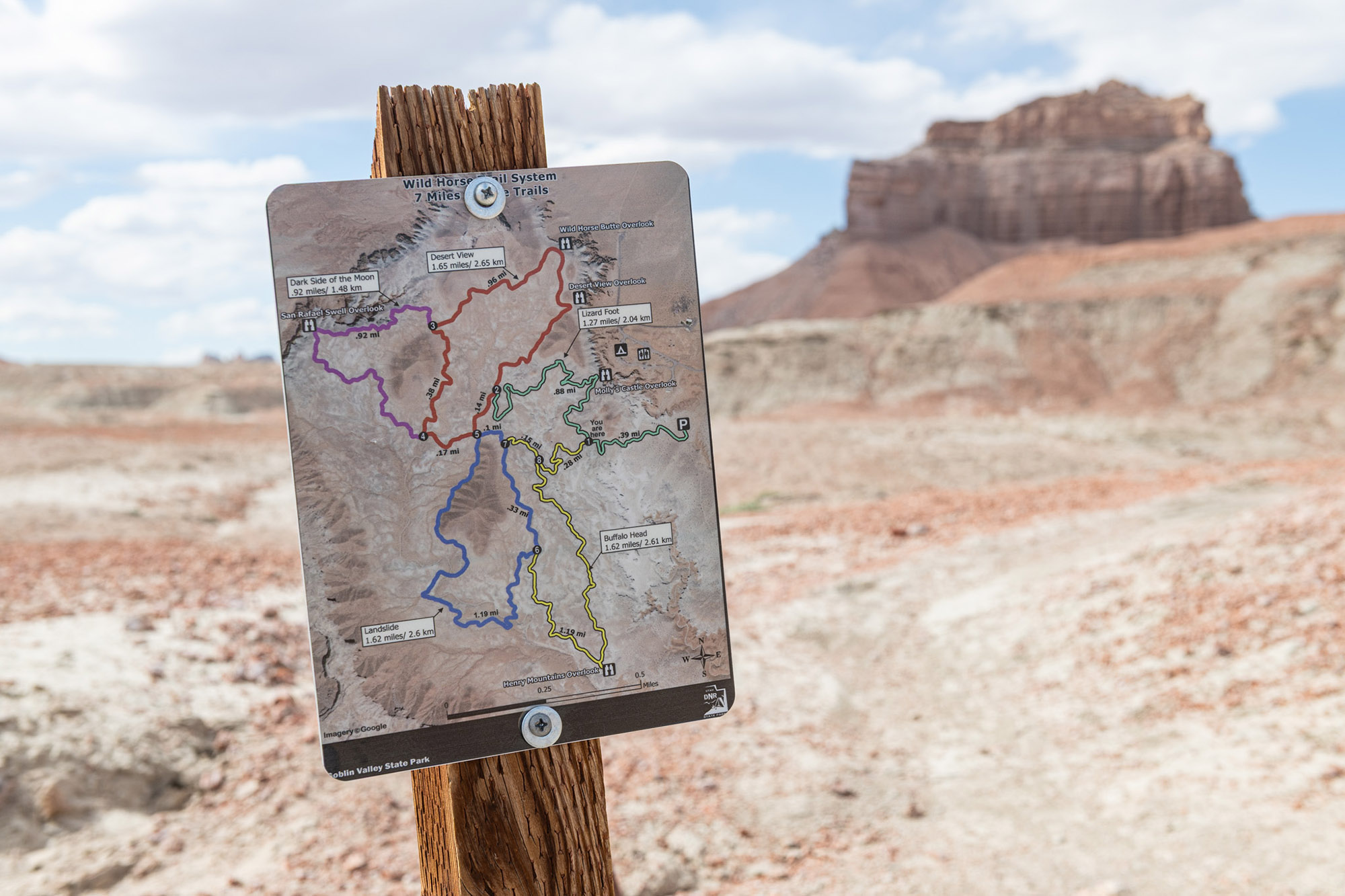 We found the trails to be very well marked and easy to follow. You can access them via an upper trailhead or straight out of the campground.
