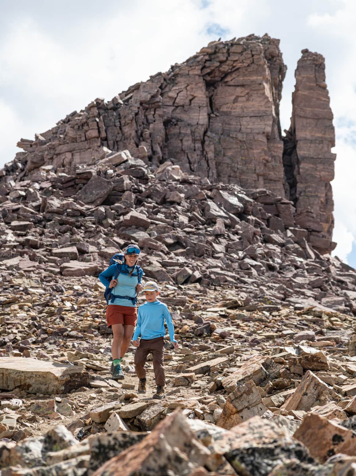 What hikes up, must hike down. It’s important to remember that reaching the top is only halfway through your day.