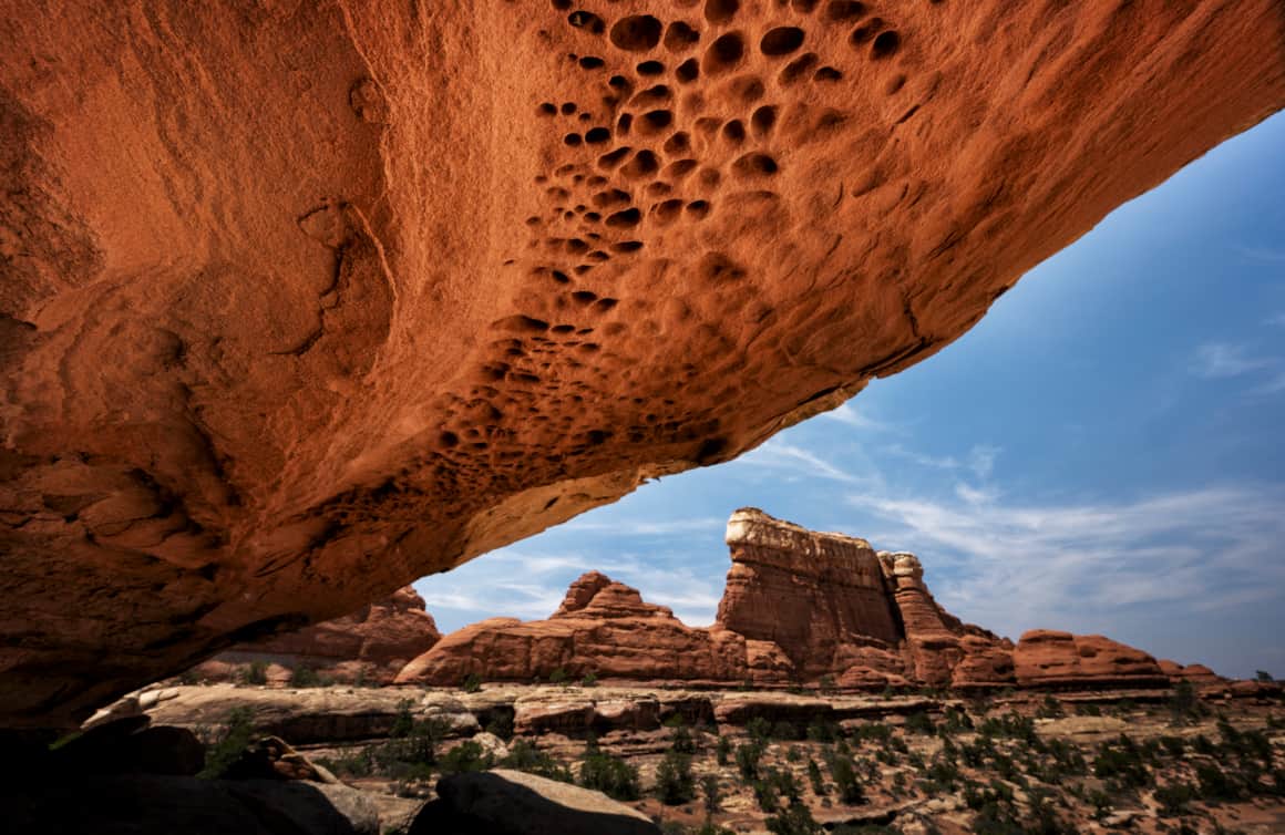 Canyonland National Park contains three districts — Island in the Sky (most popular), Needles and Maze (most remote).
