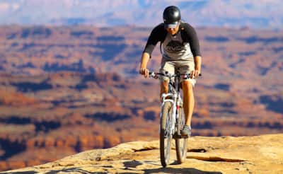 Mountain biking the White Rim Trail in Canyonlands