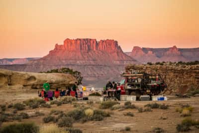 Camping along the White Rim Trail.