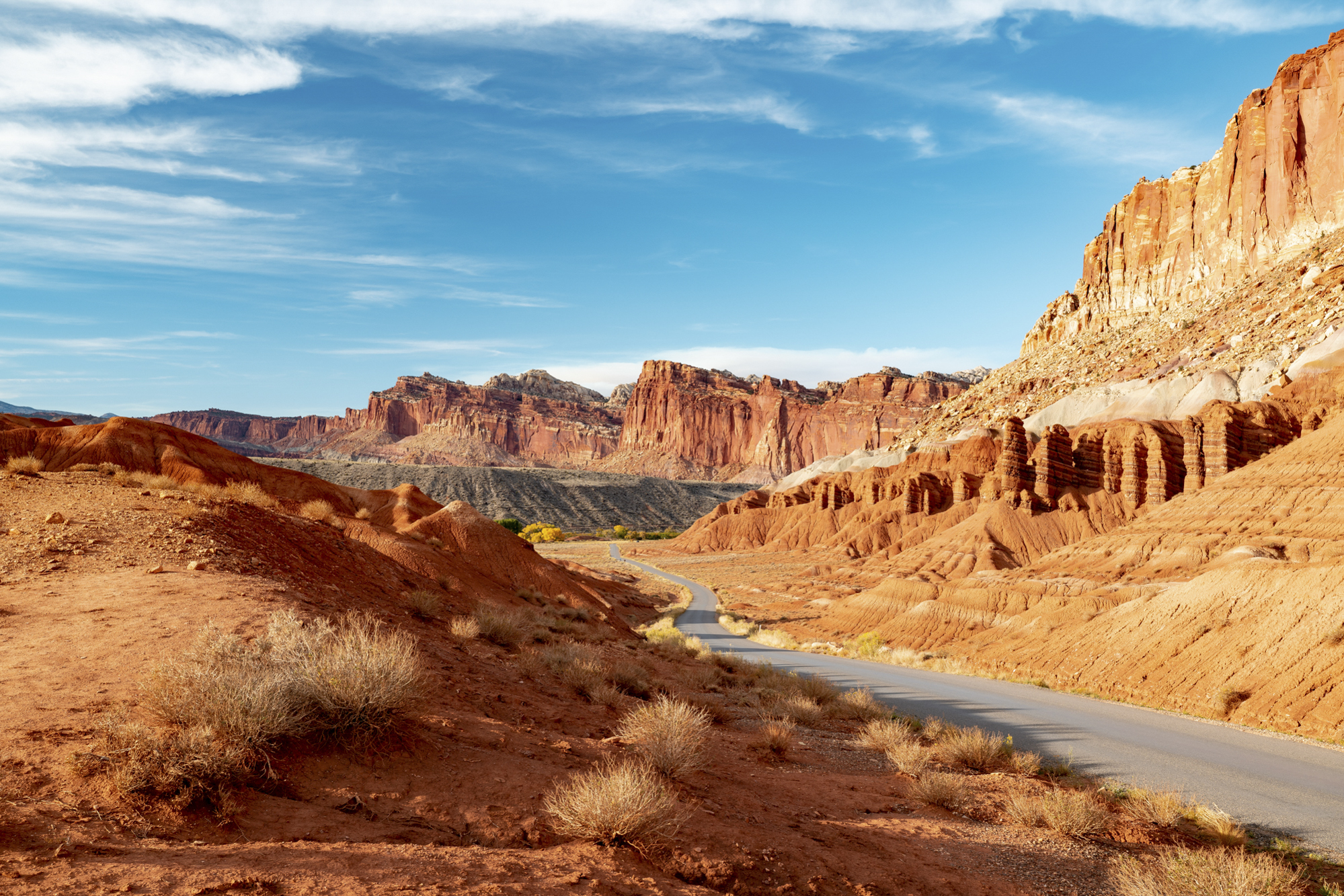 Ramble down the 8-mile Capitol Reef Scenic Drive for breathtaking views.