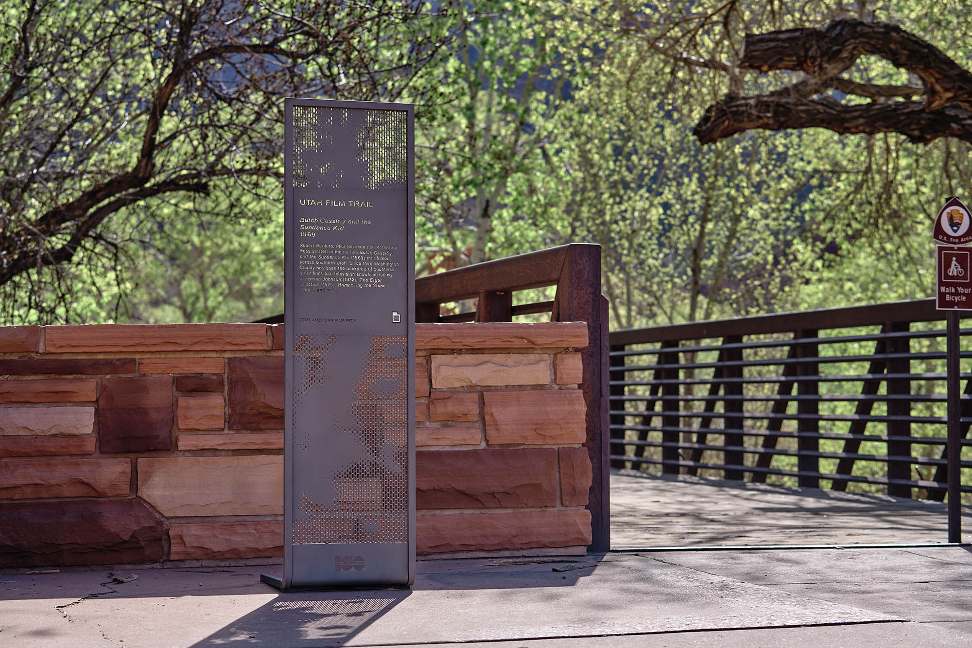 Utah Film Trail marker for "Butch Cassidy and the Sundance Kid"