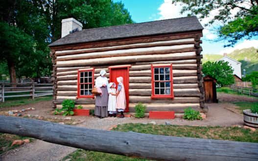 This Is The Place Heritage Park allows visitors to walk through original pioneer-era homes.