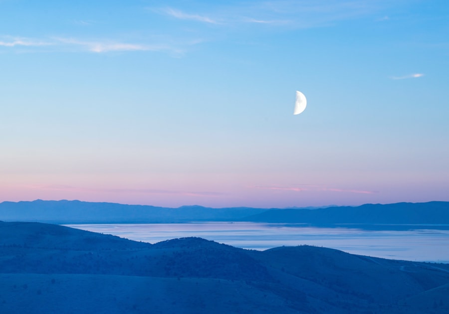 Evening falls over Bear Lake, often called the "Caribbean of the Rockies".