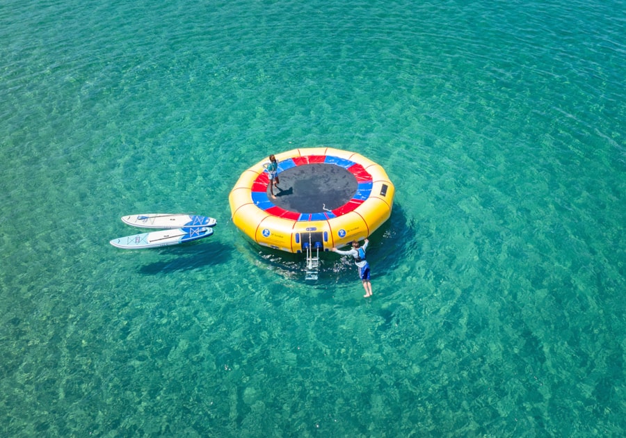 The famous turquoise blue of Bear Lake is even more mesmerizing from a paddleboard.