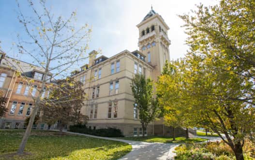 Utah State University's Old Main was the first building built on the campus in 1890. It is the oldest functioning academic building in Utah.
