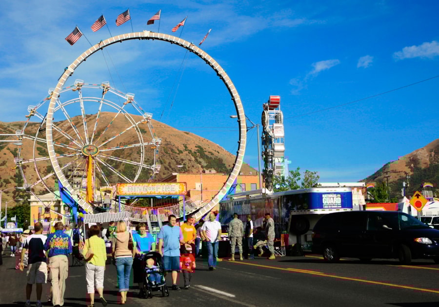 Nearly 50,000 attendees come for the multi-faceted Brigham City Peach Days weekend, typically held in September.
