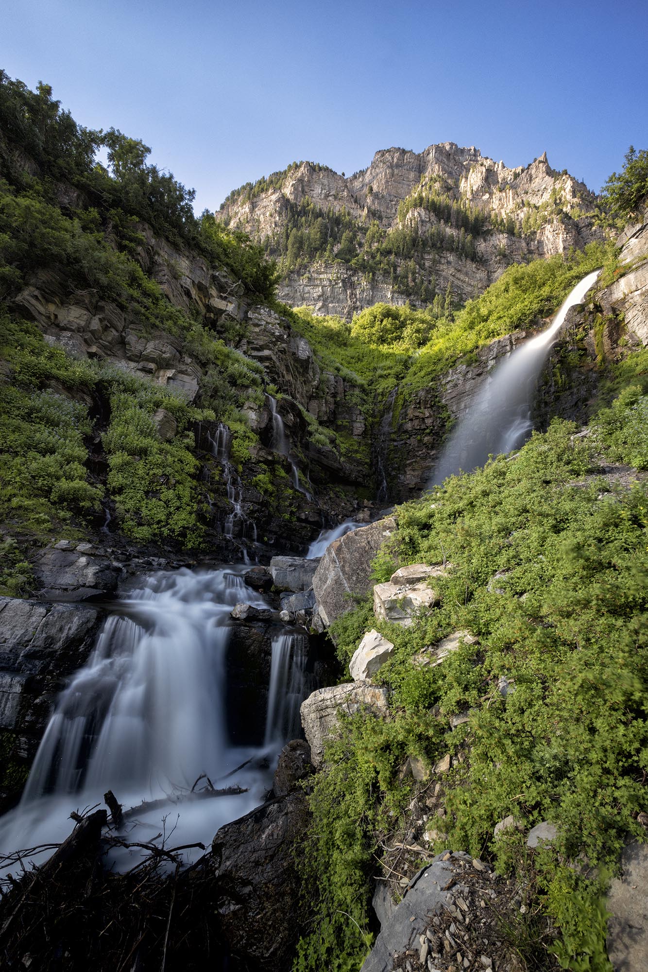 Spring runoff at Mount Timpanogos can really put on a show. 