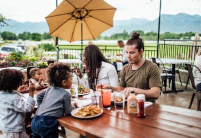 Heber Valley views extend to its outdoor dining experiences as well.