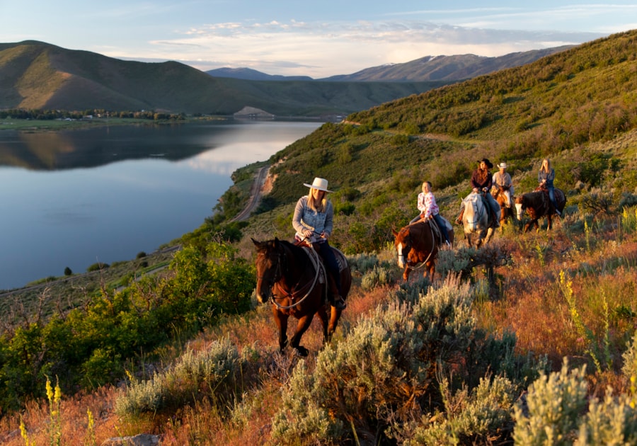 A horseback ride in the Heber Valley guarantees scenic mountain views.