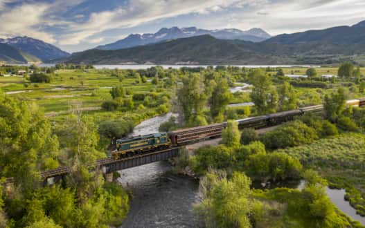 From the train, you can take in spectacular views of "Utah's Alps."
