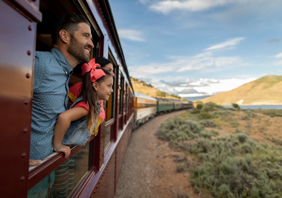 On the Heber Valley Railroad, also known as "The Heber Creeper" enjoy a 100-year-old steam train journey across farmlands, follow a lake shore and descend into a scenic canyon.