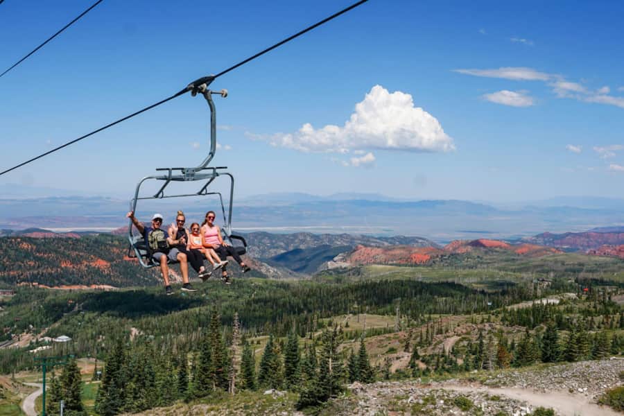 Brian Head Resort holds miles of trail perfect for hiking that can be accessed by chairlift or by human power.