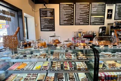 Bonjour Bakery & Café offers a cozy setting where you can enjoy handcrafted pastries, flatbreads and freshly brewed espresso.
