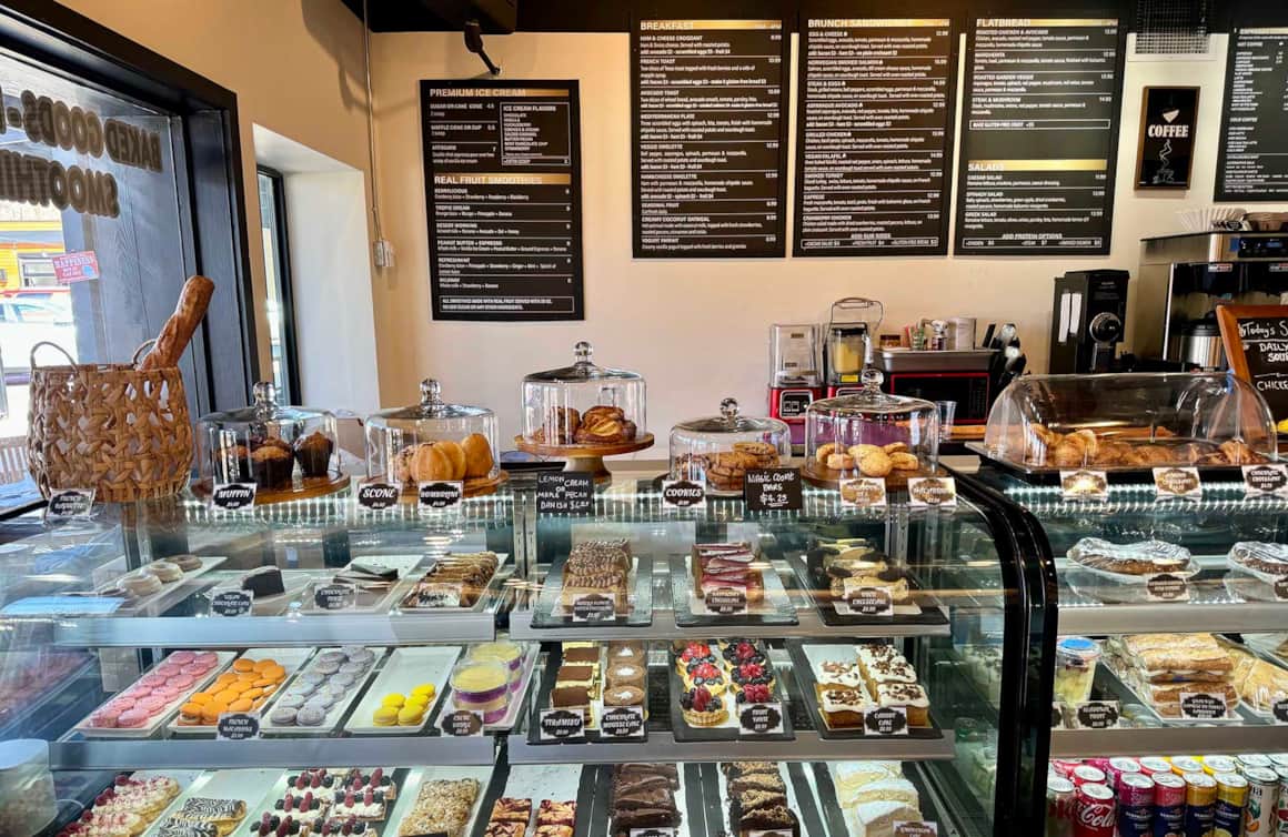 Bonjour Bakery & Café offers a cozy cafe setting where you can enjoy handcrafted pastries, flatbreads and freshly brewed espresso.