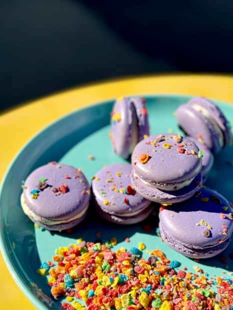 Their pastry selection is filled with a variety of handcrafted sweets, including French macarons and chocolate mousse.